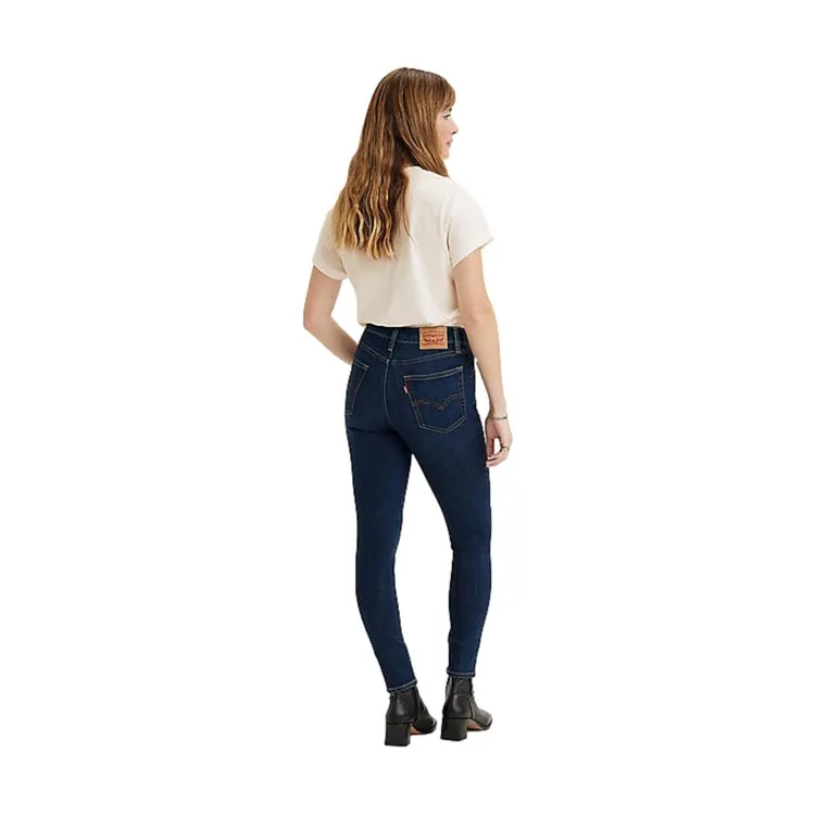 High Rise Skinny Blue Jeans in Donna Blue Story