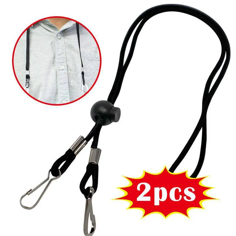 Adjustable Length Lanyard for Face Shield, Pack of 2/5