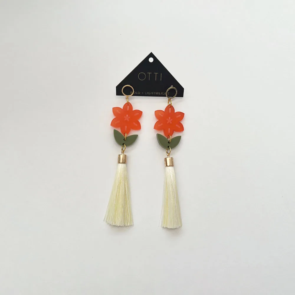 Daffodil Acrylic Earring Inspired by Botanical Designs