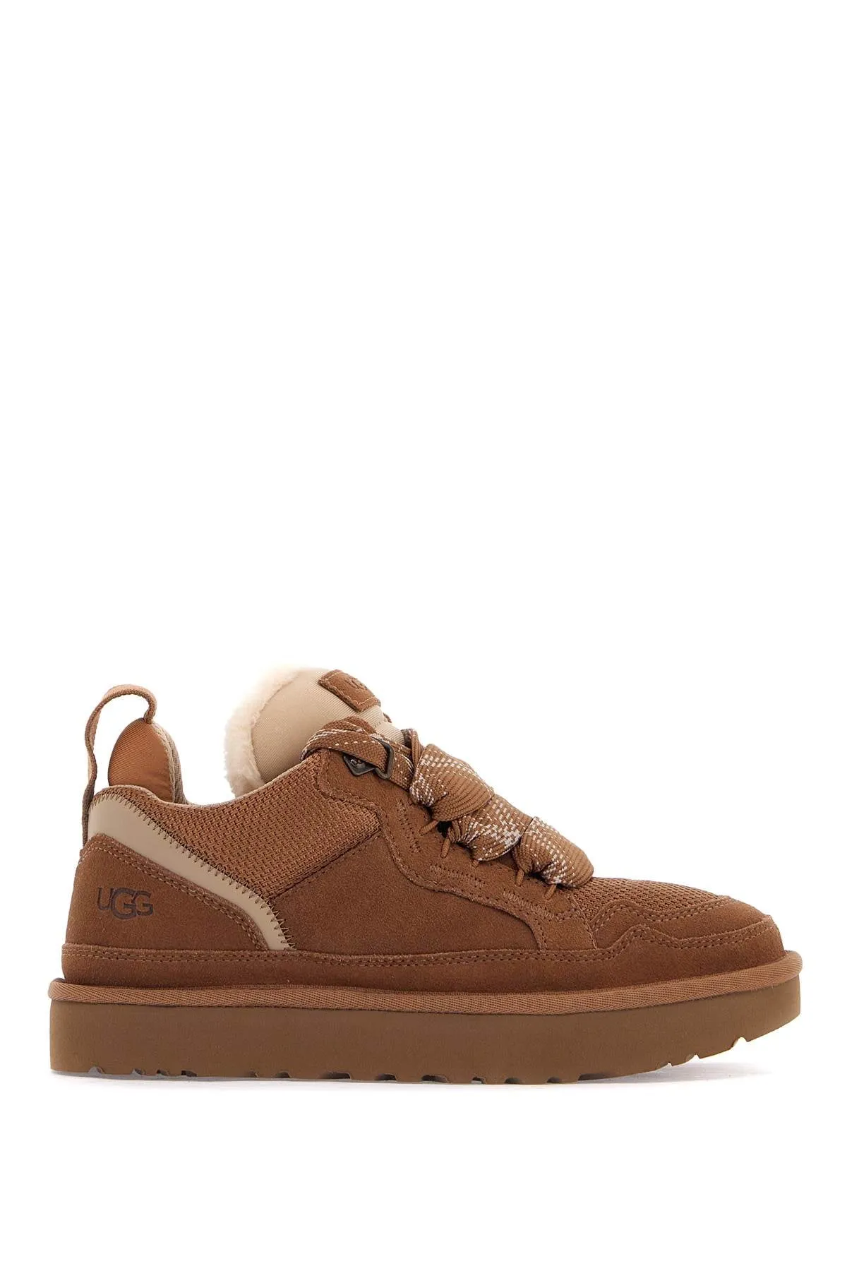 Italian Leather Suede and Mesh Sneakers by Lowmel