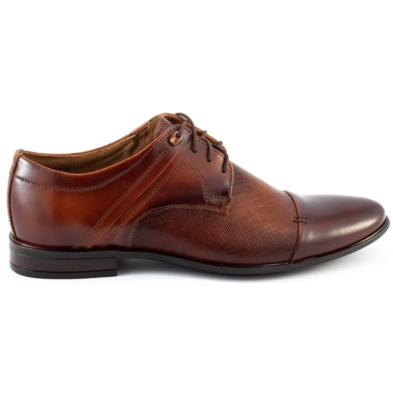 Luxury Brown Leather Men's Dress Shoes