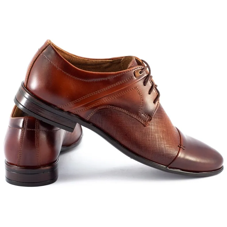 Luxury Brown Leather Men's Dress Shoes