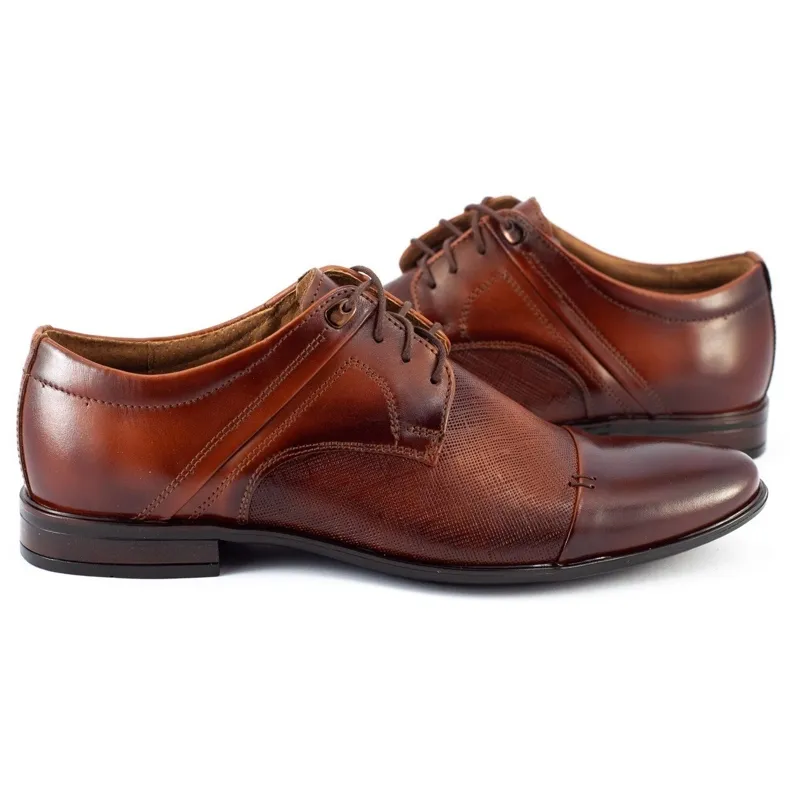 Luxury Brown Leather Men's Dress Shoes