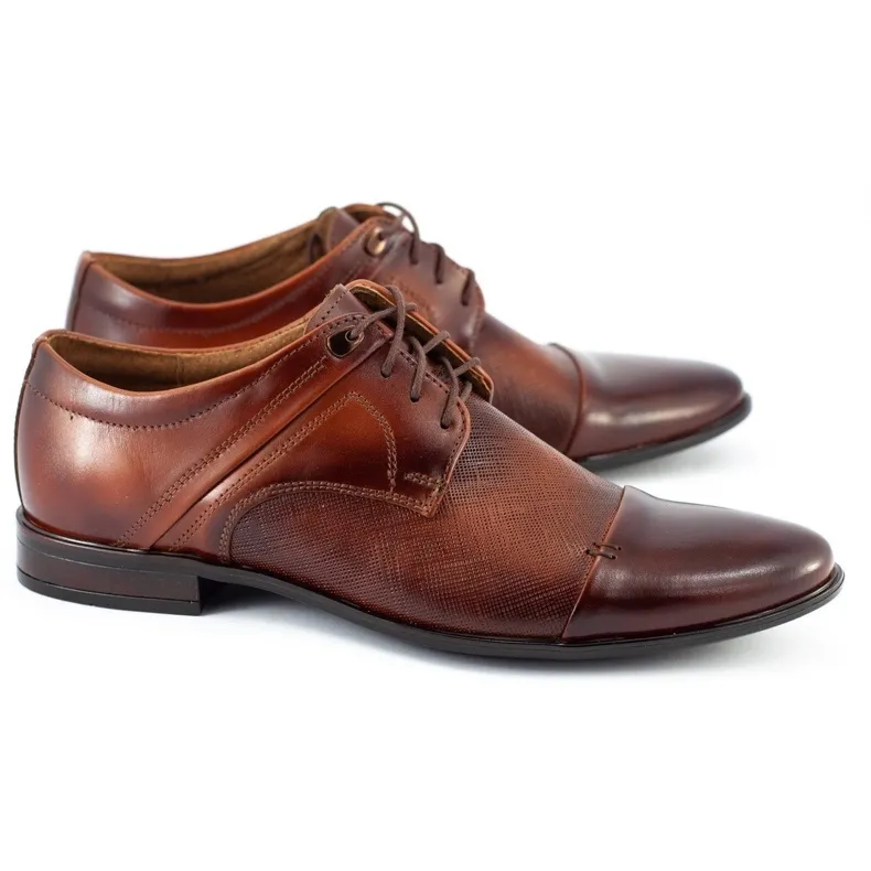 Luxury Brown Leather Men's Dress Shoes