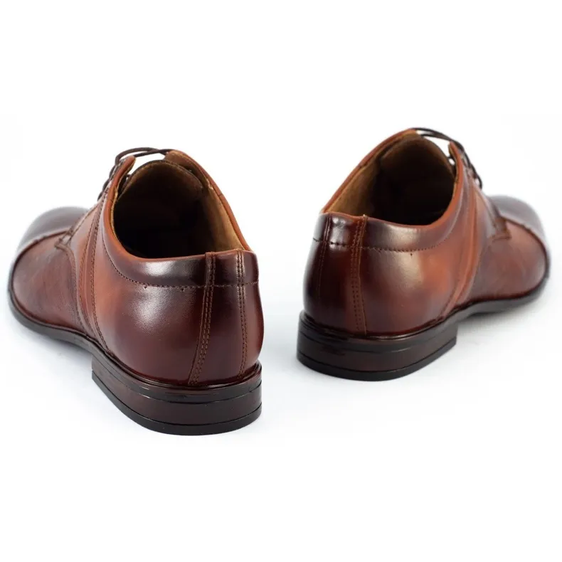 Luxury Brown Leather Men's Dress Shoes