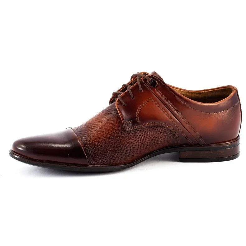 Luxury Brown Leather Men's Dress Shoes