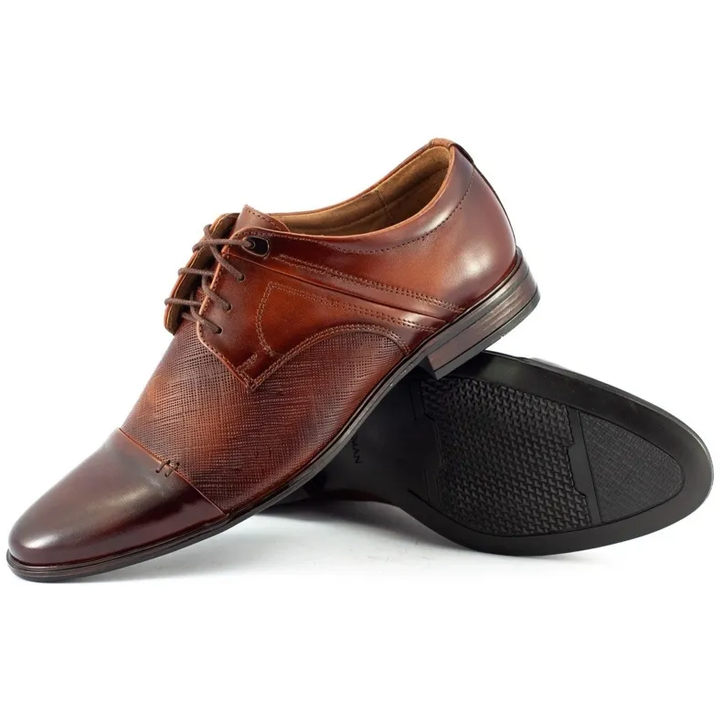 Luxury Brown Leather Men's Dress Shoes