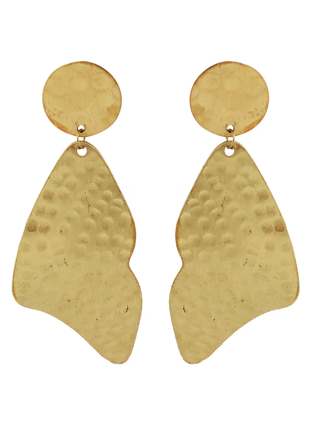 Matte Gold Dangle Earrings