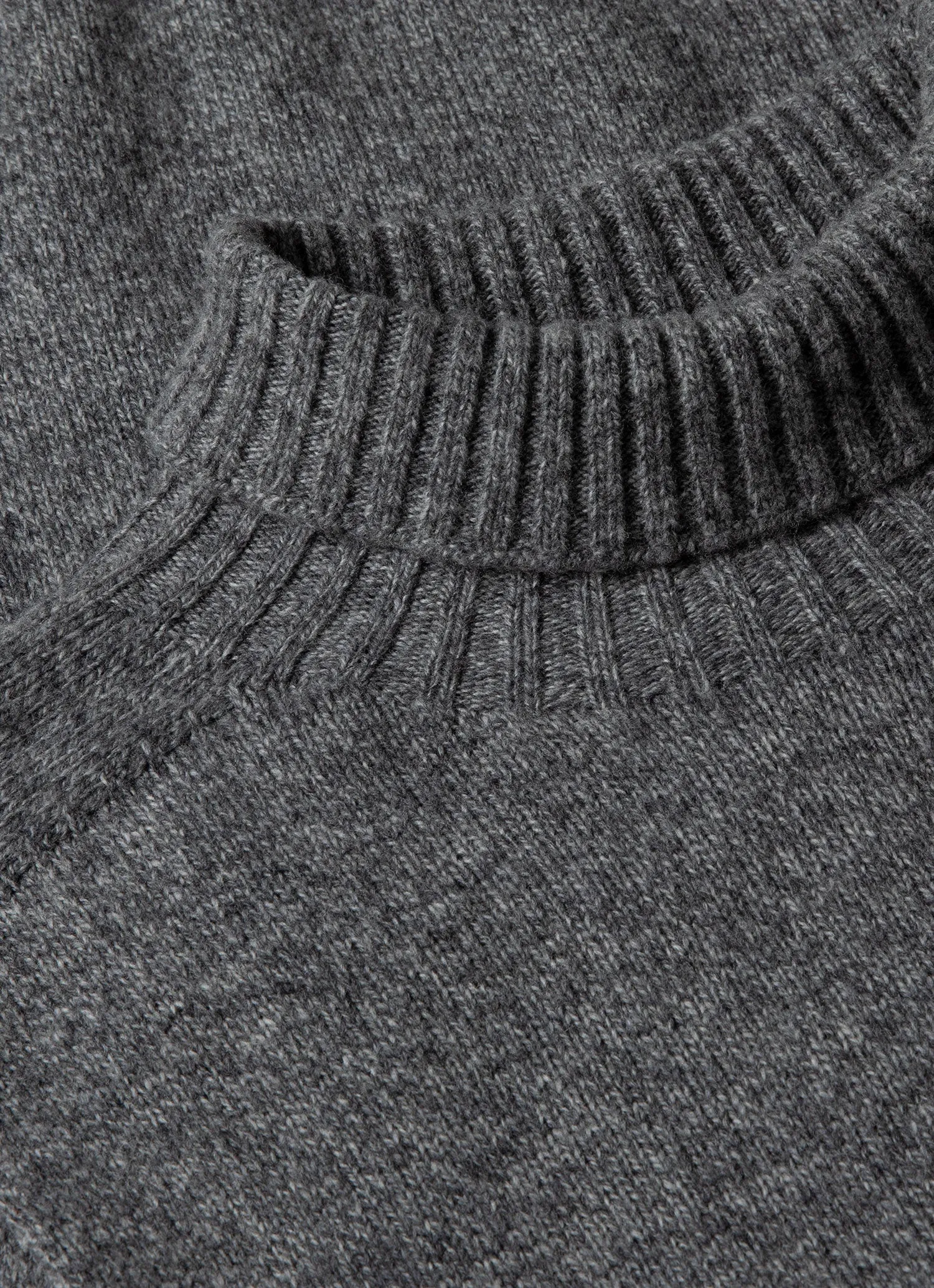 Grey Roll Neck Sweater