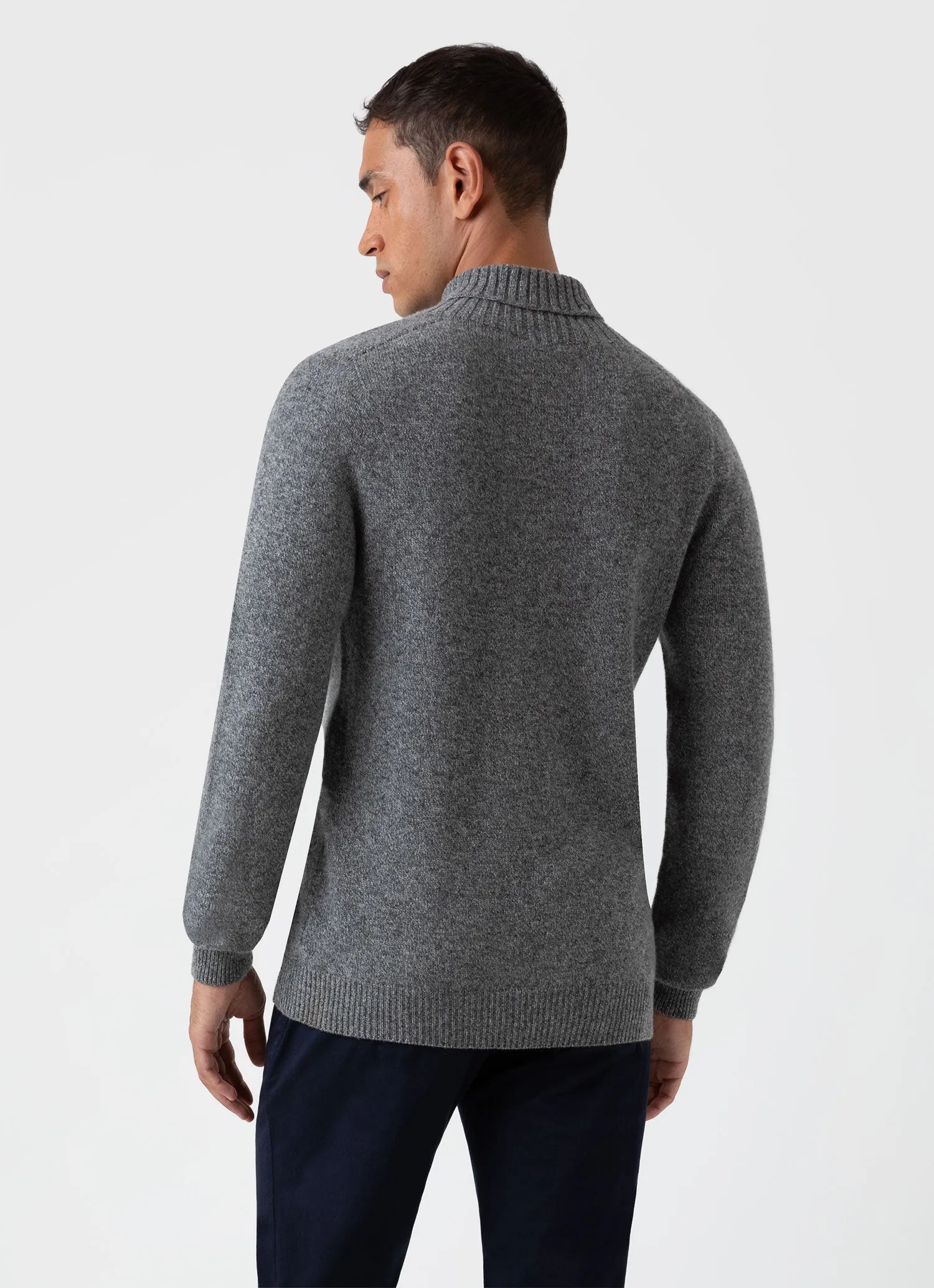 Grey Roll Neck Sweater