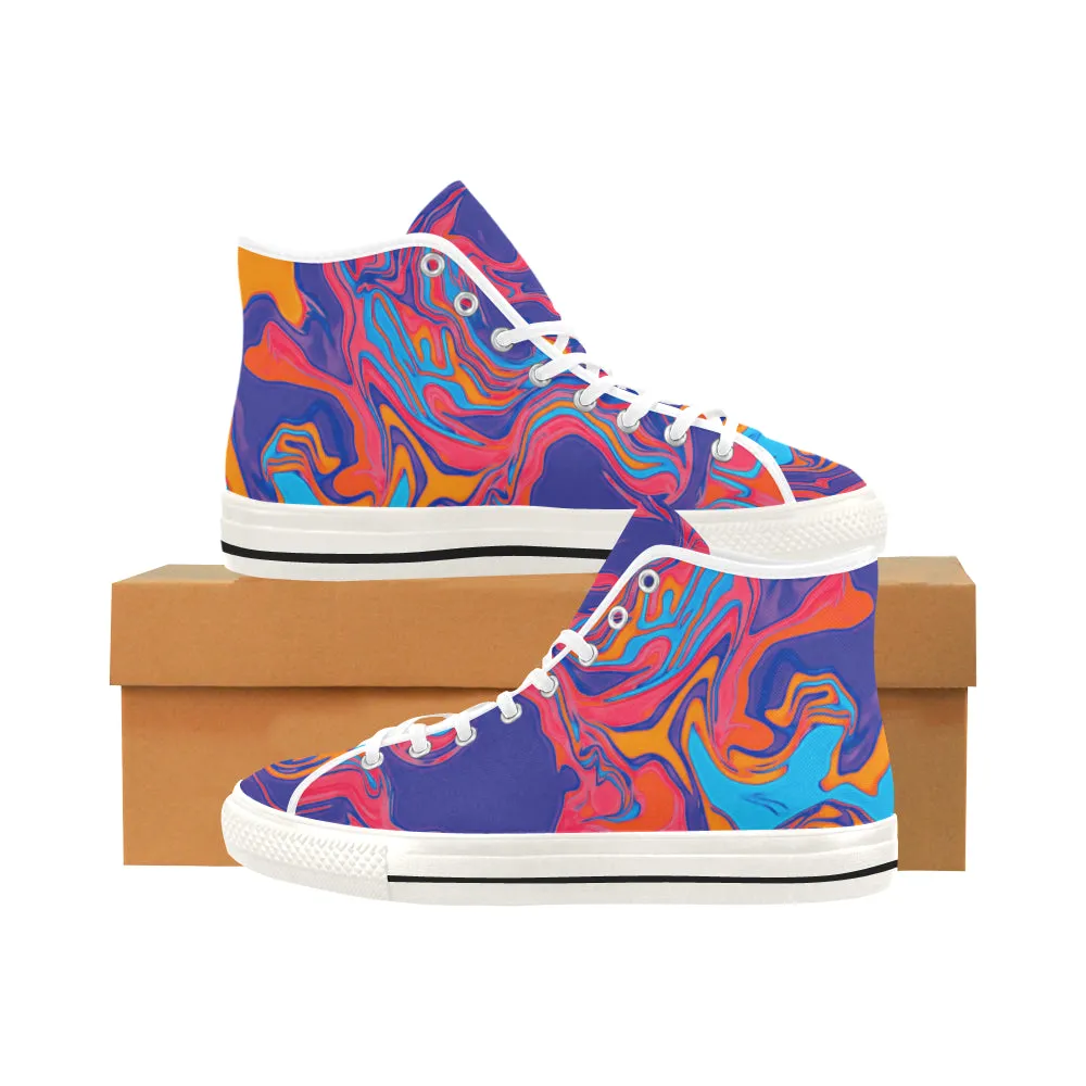 Men's Psychedelic Hi-Top Sneakers