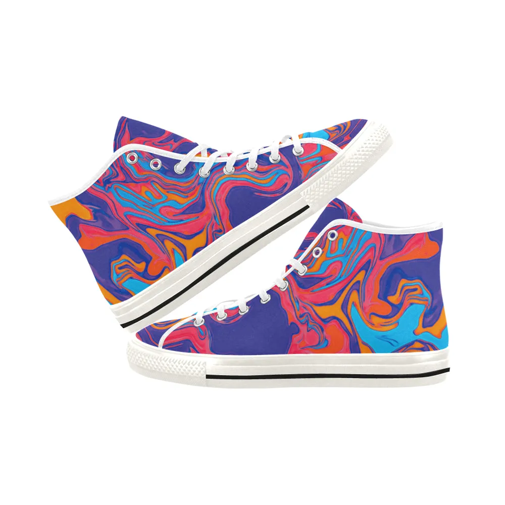 Men's Psychedelic Hi-Top Sneakers