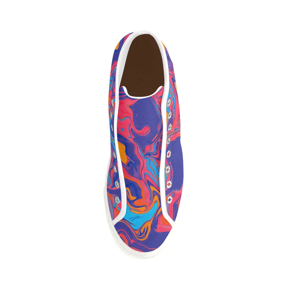 Men's Psychedelic Hi-Top Sneakers