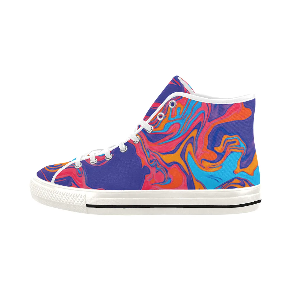 Men's Psychedelic Hi-Top Sneakers