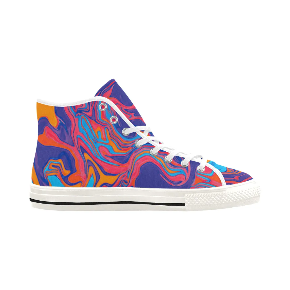 Men's Psychedelic Hi-Top Sneakers