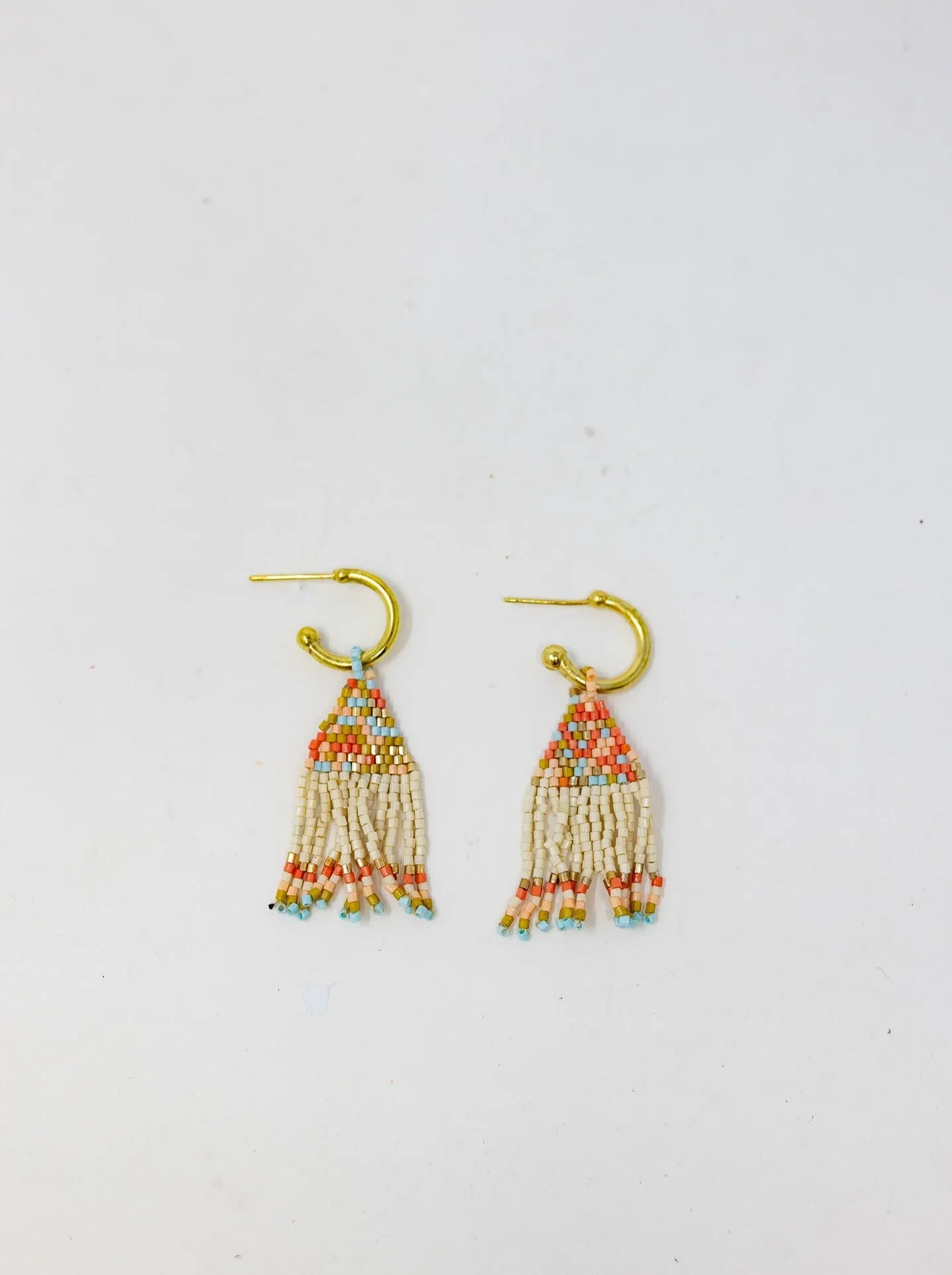 Leta Mini Hoop Fringe Earring