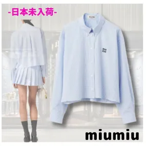 Unisex Gingham Cotton Party Style Long Sleeve by MiuMiu