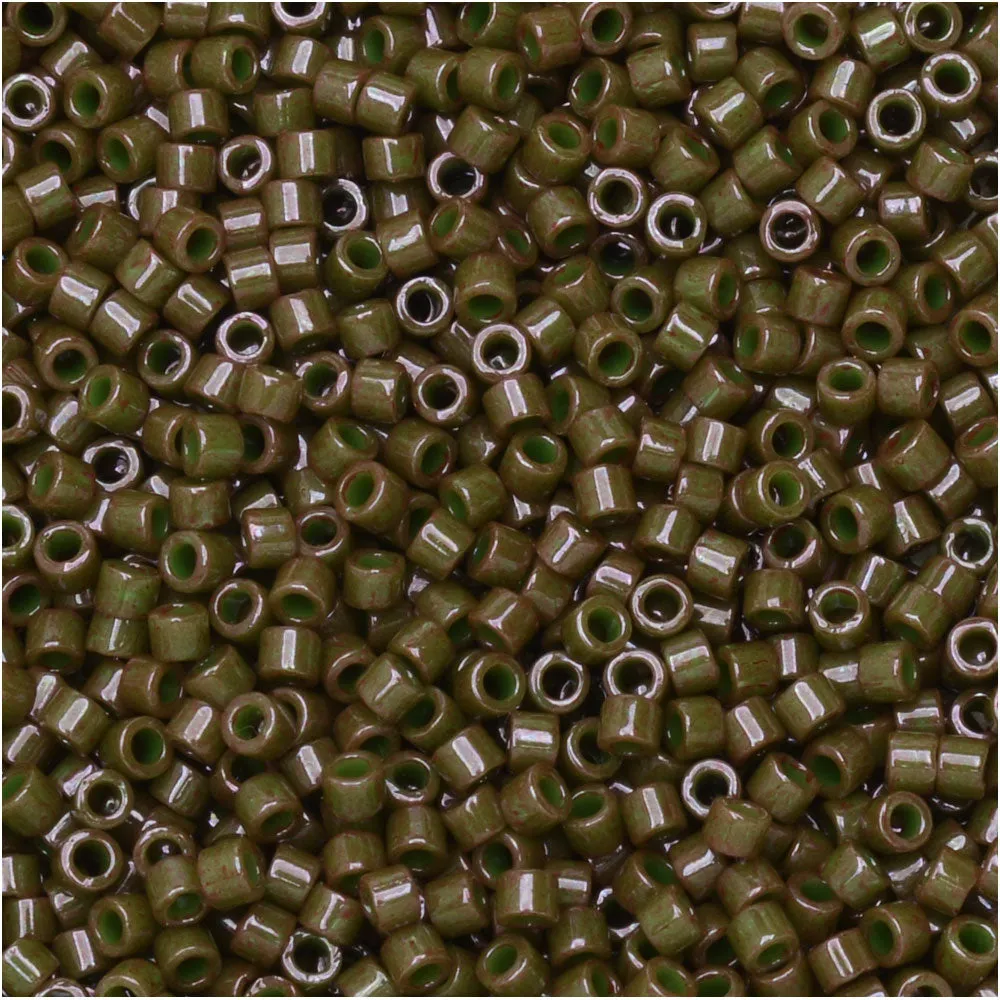 Miyuki Opaque Olive 11/0 Seed Beads (2.5 Tube)