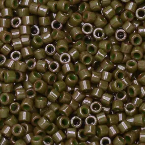 Miyuki Opaque Olive 11/0 Seed Beads (2.5 Tube)