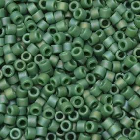 Miyuki Rainbow Green Frost Opaque Glaze 11/0 Seed Beads (7.2 Gram Tube)