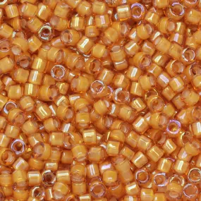 Miyuki Delica Seed Beads, #1778 White Lined Topaz AB