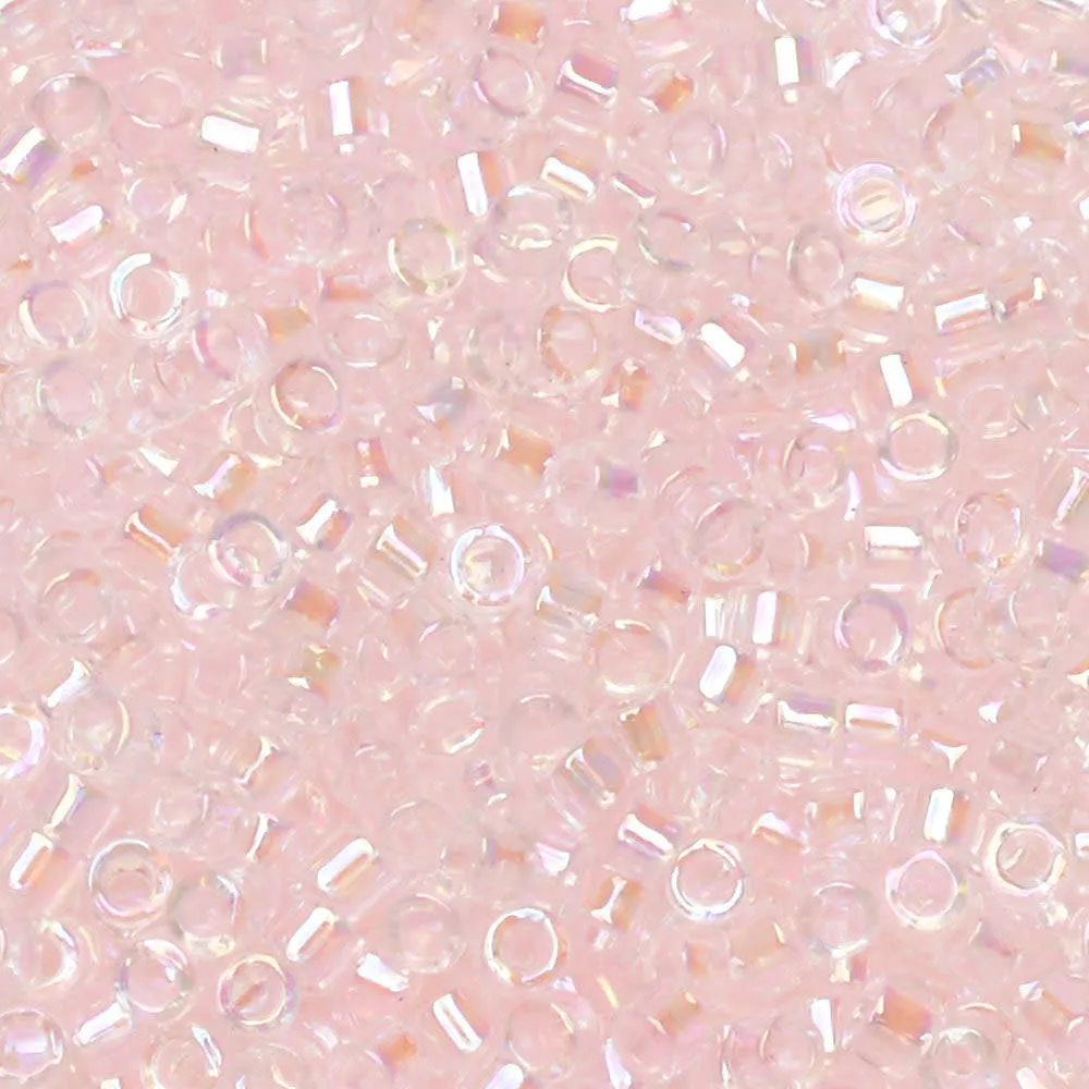 Charming Miyuki Delica Seed Beads, 11/0 Size, #082 Light Pink AB (7.2 Gram Tube)