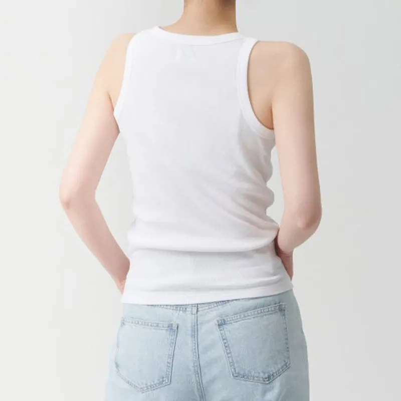 MUSINSA STANDARD Street Style Plain Cotton Medium Tank Tops and Sleeveless Shirts