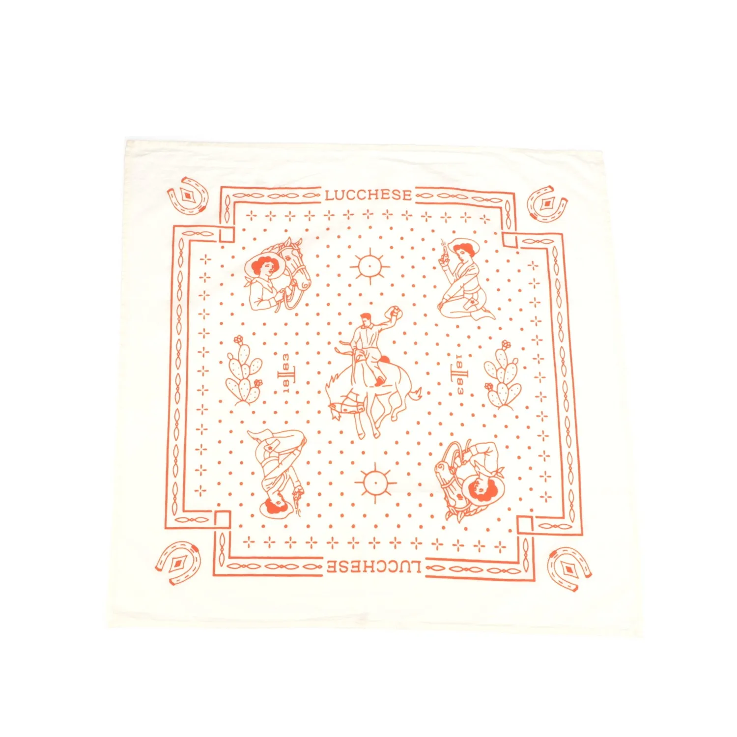 Western Bandana Natural Orange