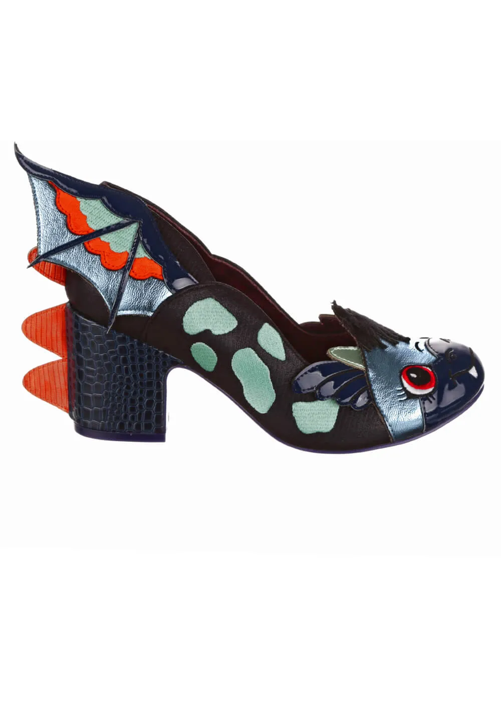 60's Style Navy Pumps by Irregular Choice