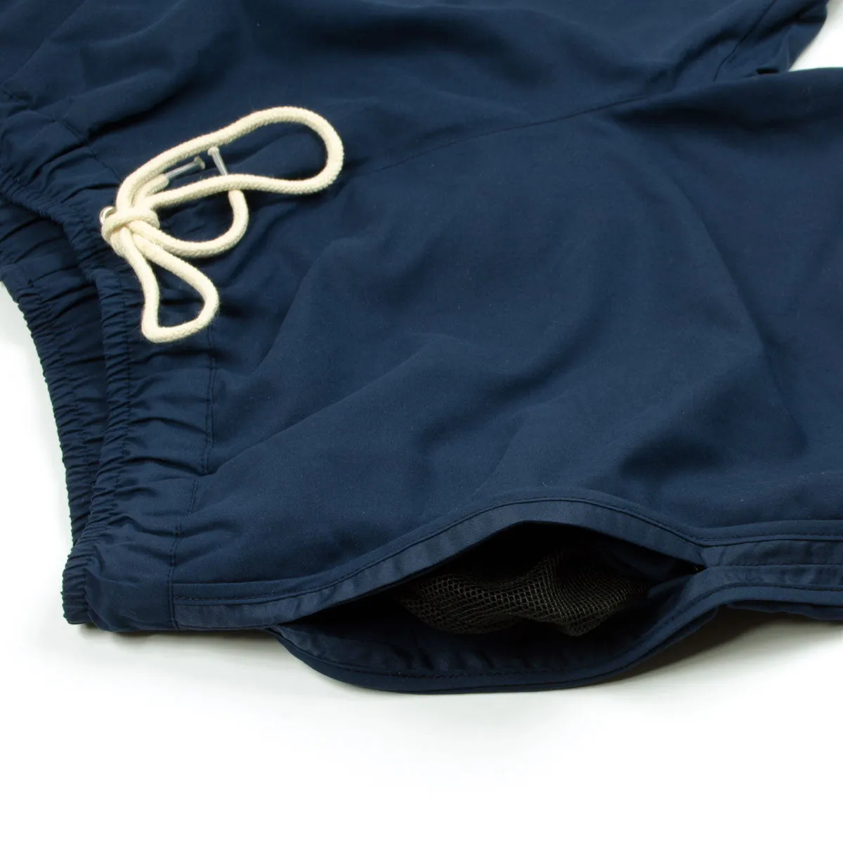 Navy William Swim Shorts by Soulland