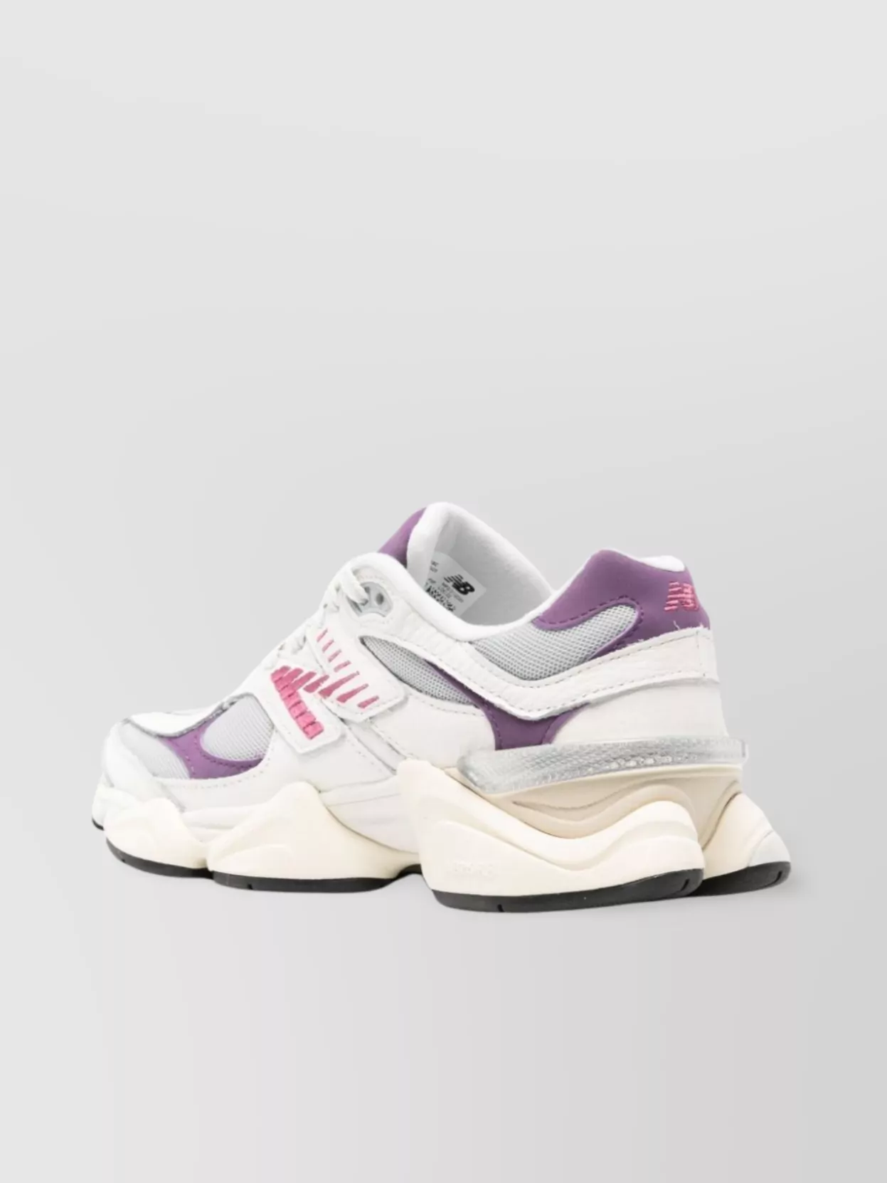 New Balance Chunky Sole Sneakers with Leather Panels and Mesh