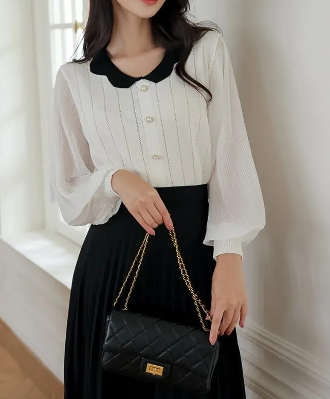 Long Sleeves Office Style Shirt in Casual Street Style by ODE