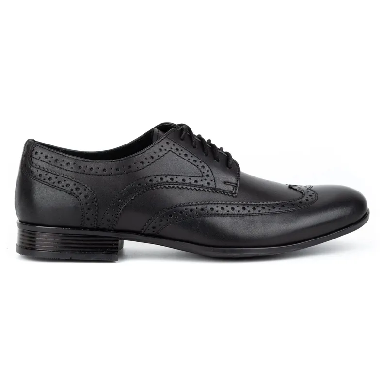 Olivier Black Brogues Men's Formal Shoes.