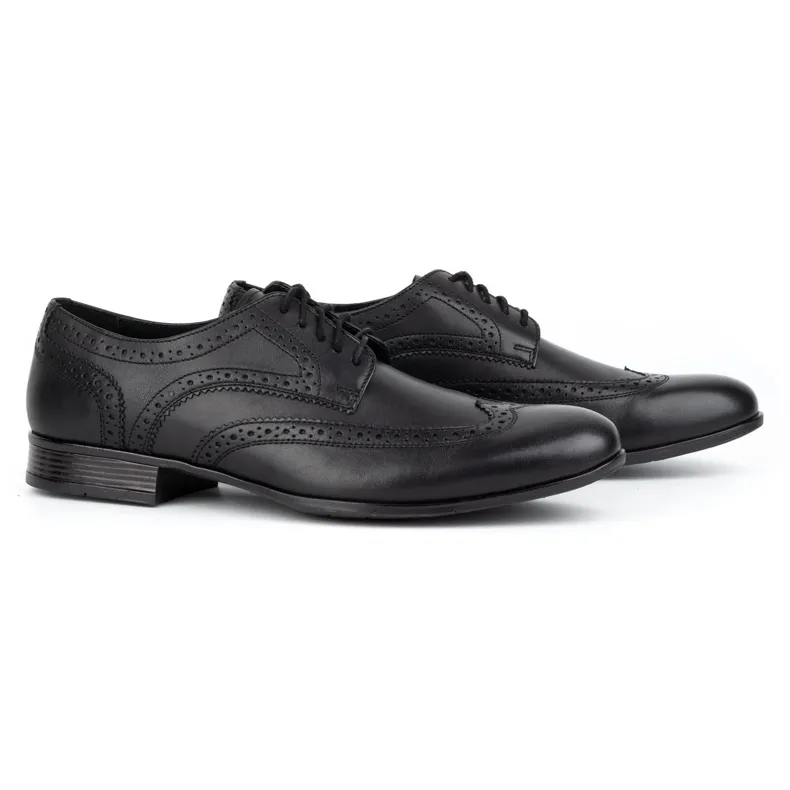 Olivier Black Brogues Men's Formal Shoes.