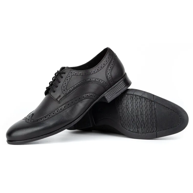 Olivier Black Brogues Men's Formal Shoes.