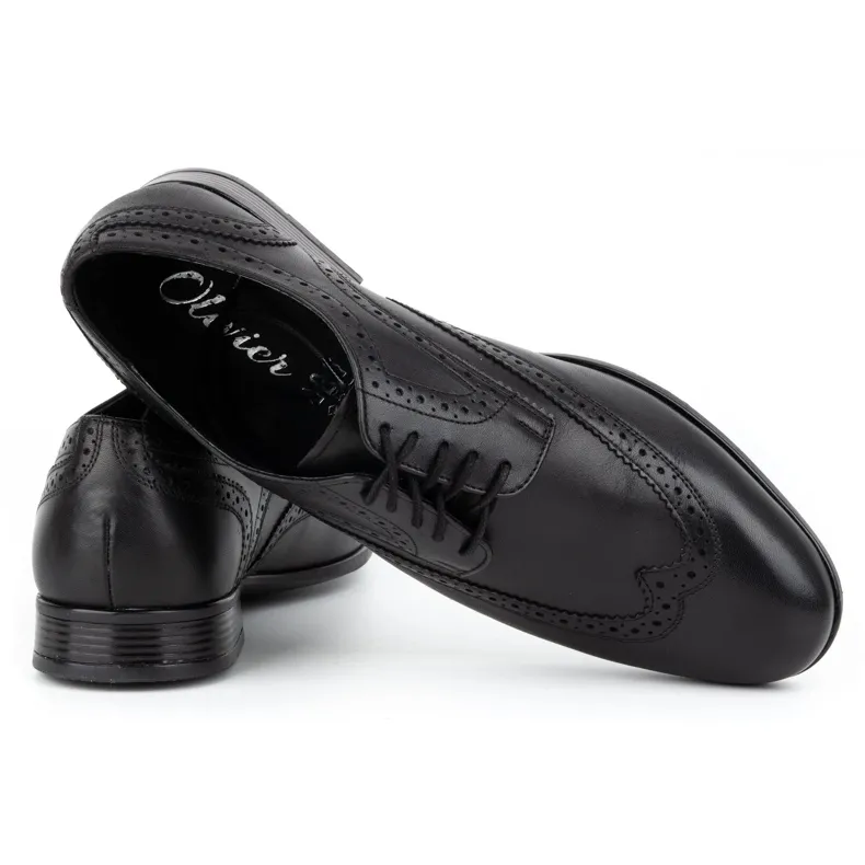 Olivier Black Brogues Men's Formal Shoes.