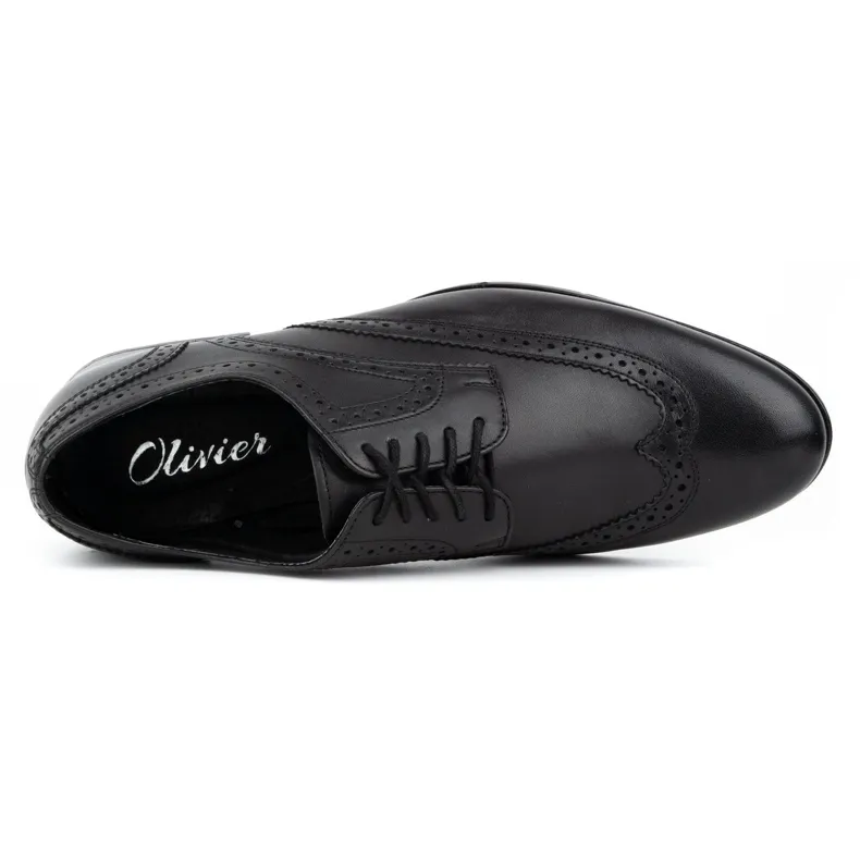 Olivier Black Brogues Men's Formal Shoes.