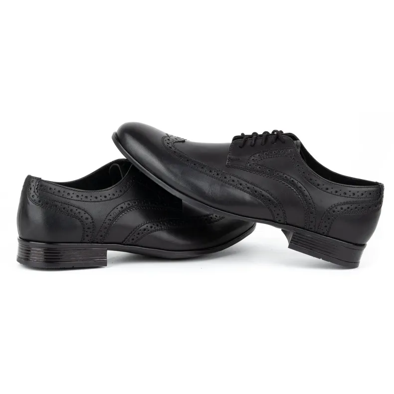 Olivier Black Brogues Men's Formal Shoes.