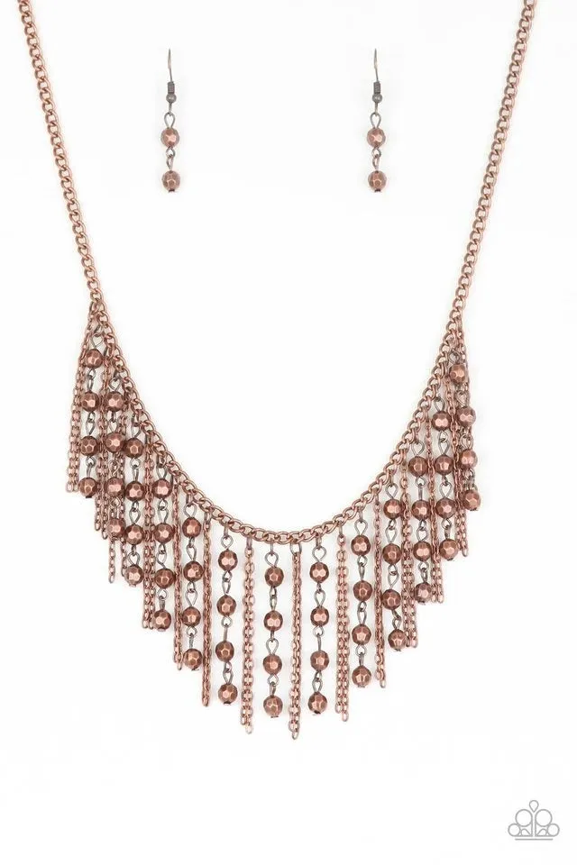 Copper Rebel Remix Paparazzi Necklace