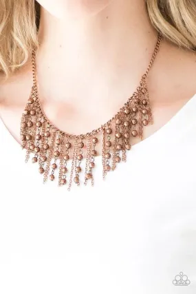 Copper Rebel Remix Paparazzi Necklace