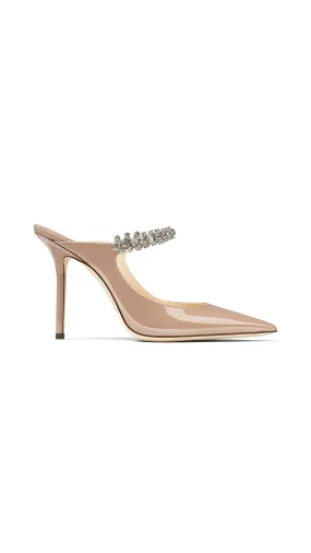 Ballet Pink Patent Leather Mule for Women