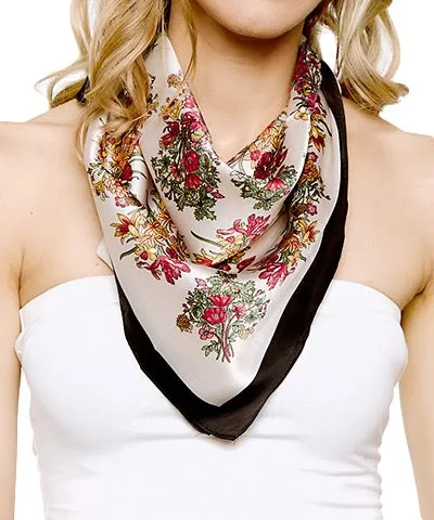 Patterned Silky Scarf Bandanas for All Styles