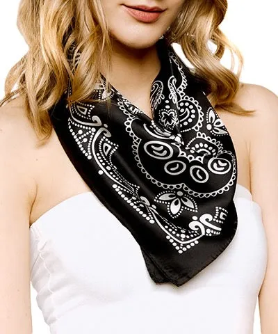 Patterned Silky Scarf Bandanas for All Styles