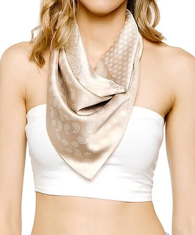 Patterned Silky Scarf Bandanas for All Styles