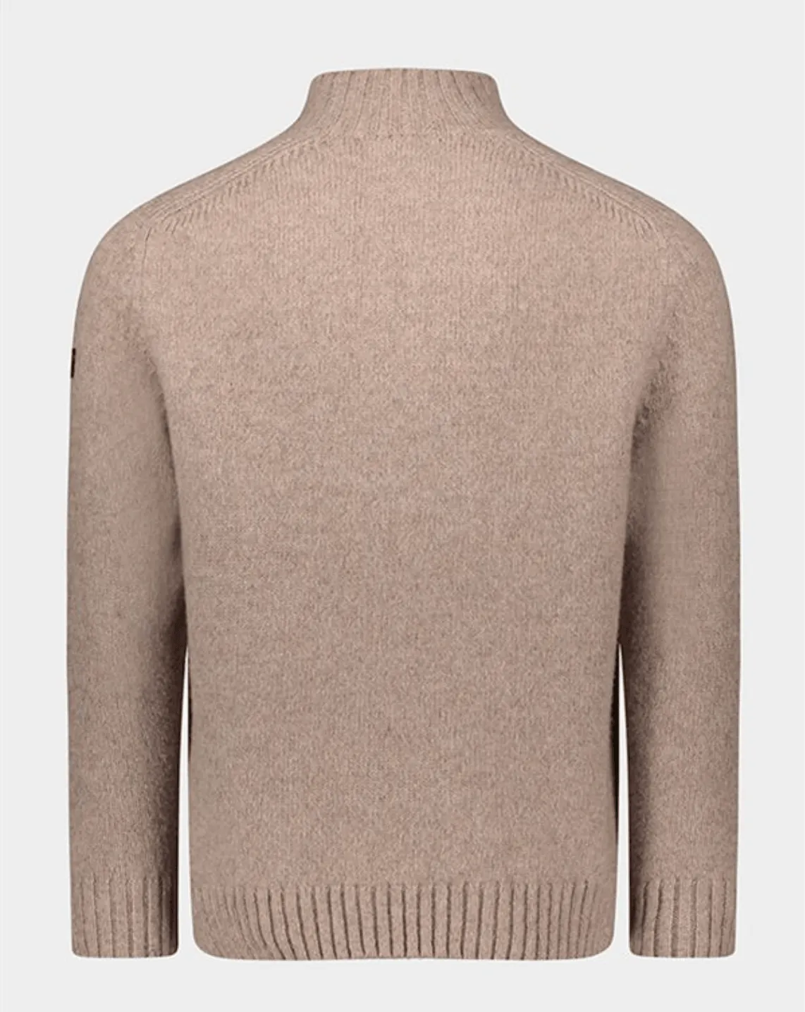 Wool Turtleneck Sweater with Fisherman Buttons