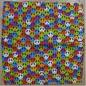 Peace Signs Square Bandana