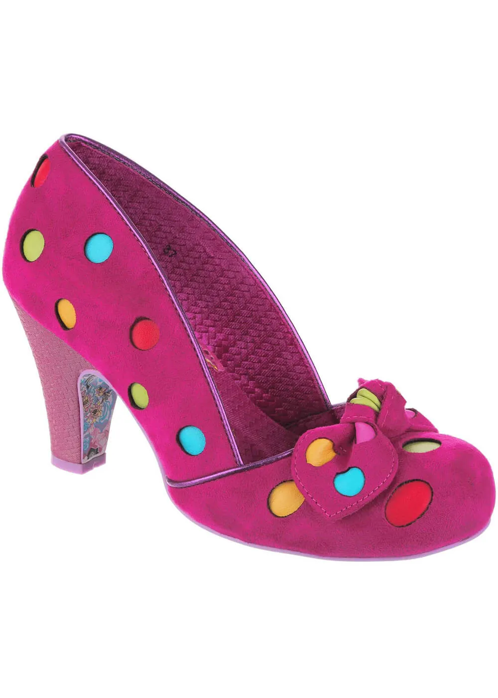 Pink Polkadot 50's Pumps by Irregular Choice