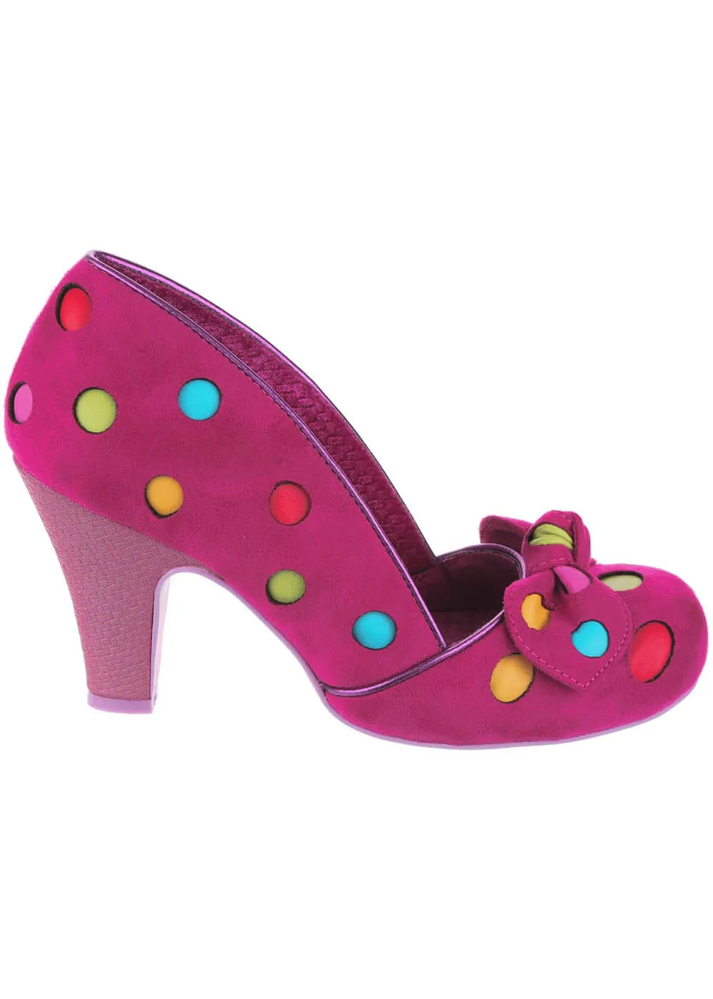 Pink Polkadot 50's Pumps by Irregular Choice