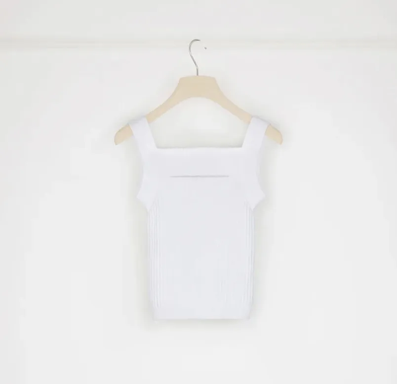 Patou Plain Cotton Logo Tanks and Camisoles