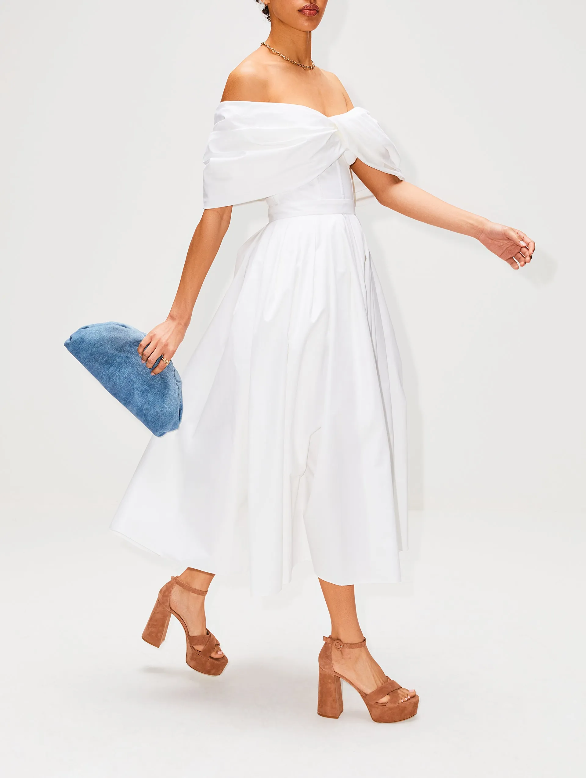 Poplin Midi Dress